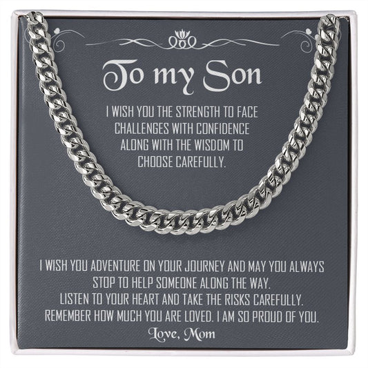 My Son | I am proud of you - Cuban Link Chain